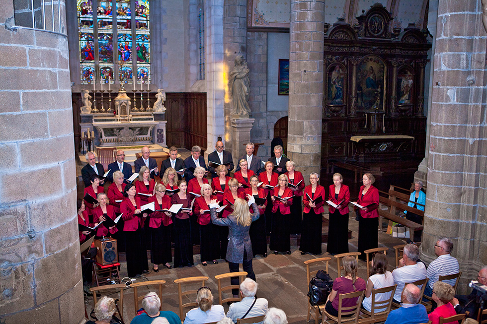 Tourne po Bretanii - Francja 2014 r. Koncert w katedrze w Lannion